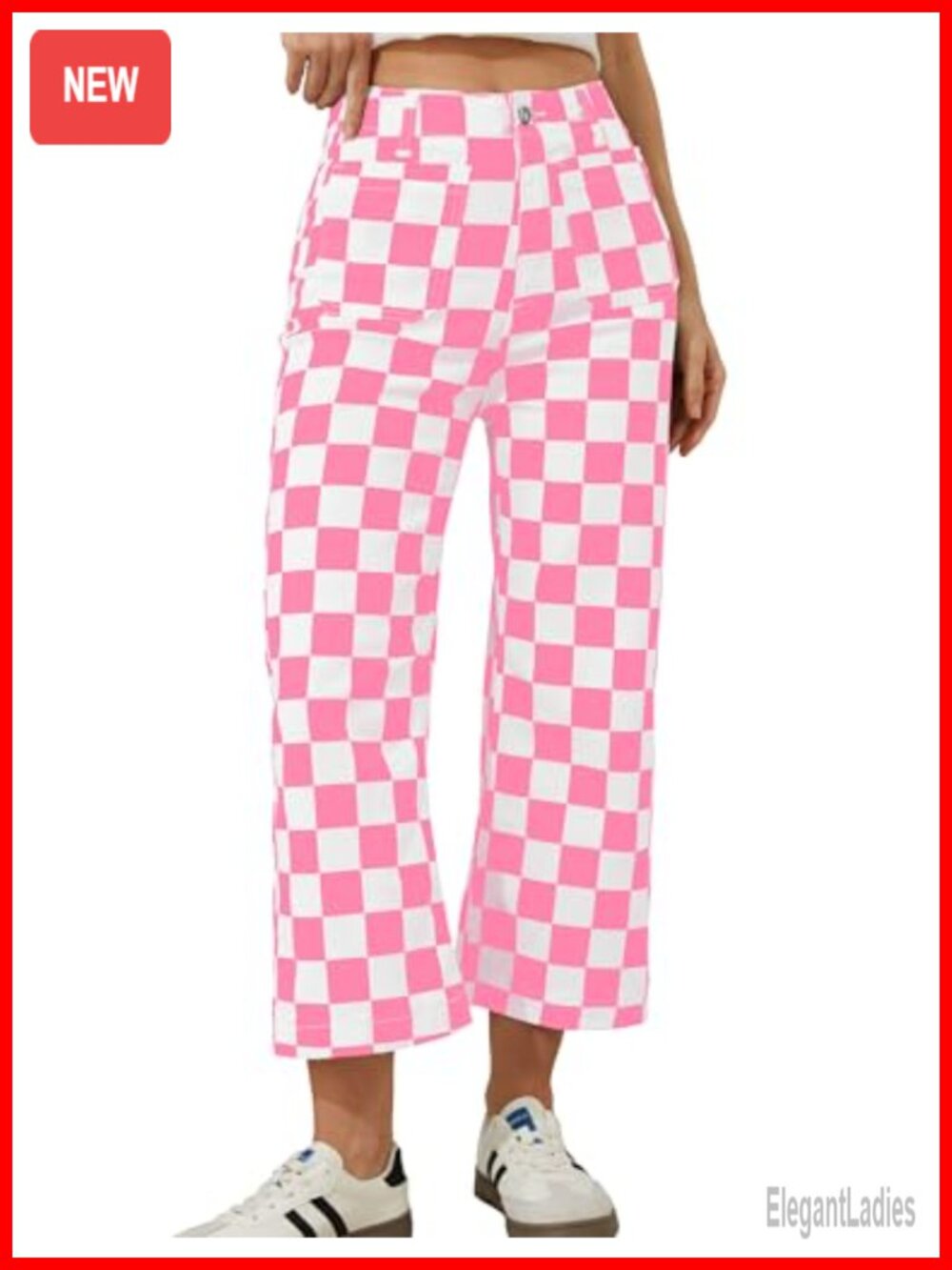High Waisted Cropped Straight Leg Jeans with Pockets